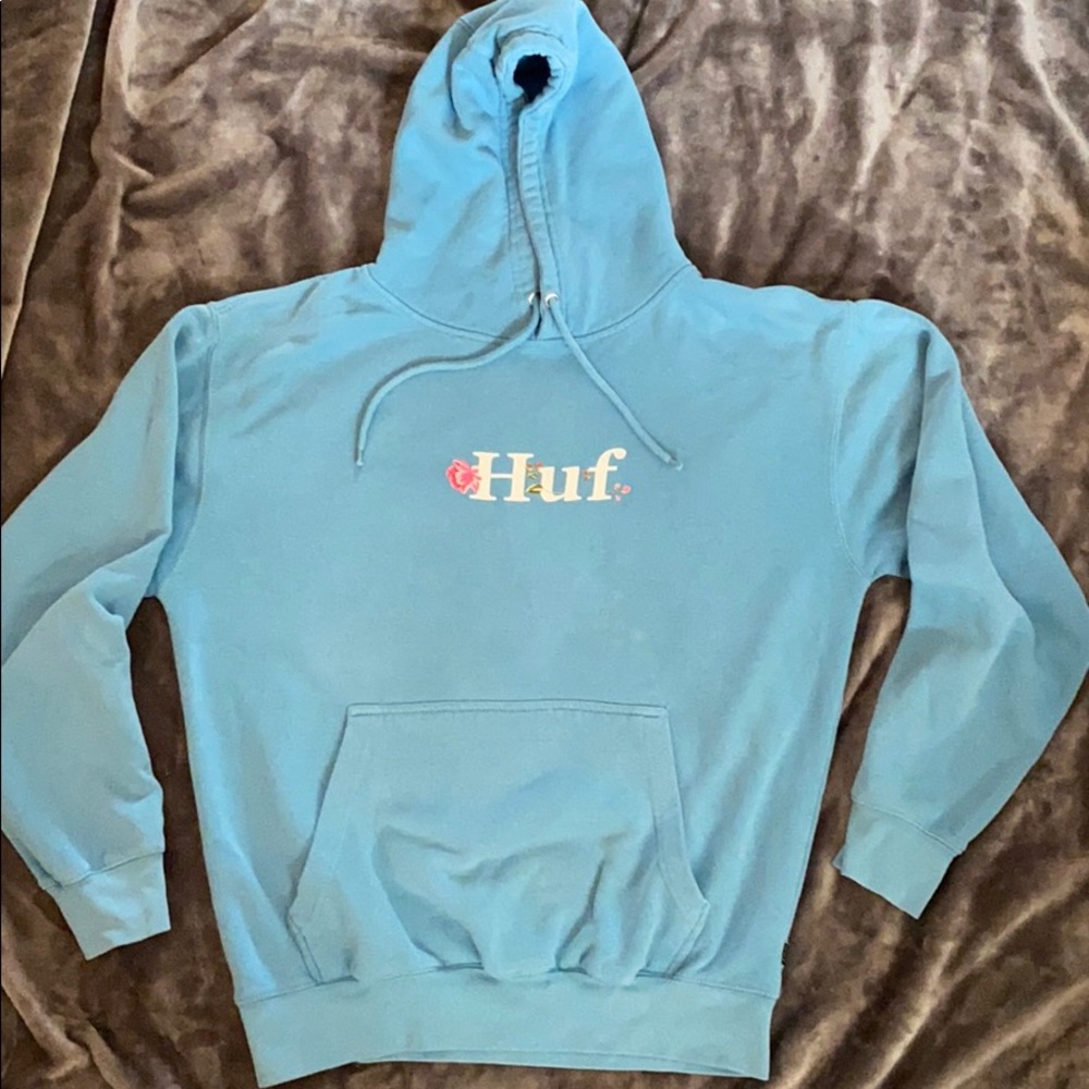HUF light blue hoodie